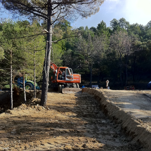 Terrassement, enrochement, murs en pierre